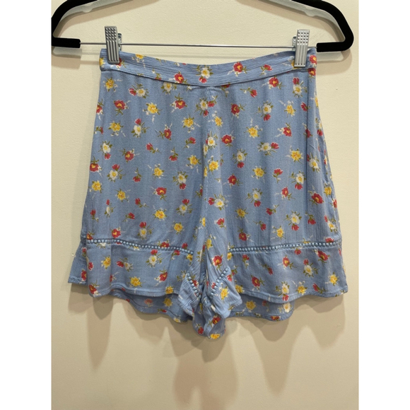 Miss Selfridge Ditsy Floral High Waist Shorts Size 2 Cottagecore Coquette Girly - Picture 1 of 8